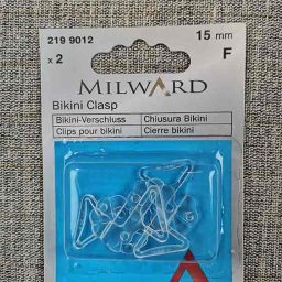 Bikini clasp (clear plastic)