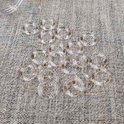 Clear plastic rings (for Roman blinds, etc)