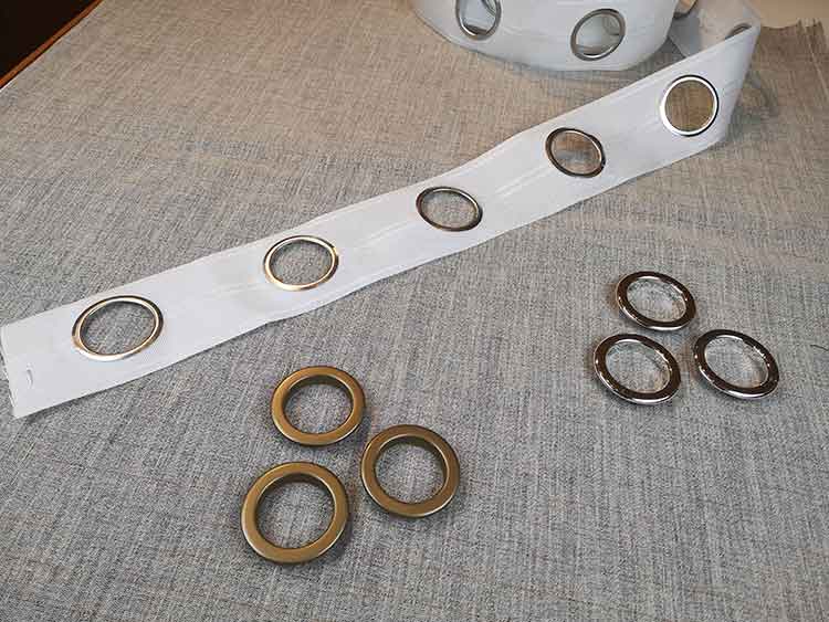 Plastic Round Silver Eyelet Curtain Ring, Diameter: 1.25Inch at Rs 150/pack  in Mumbai