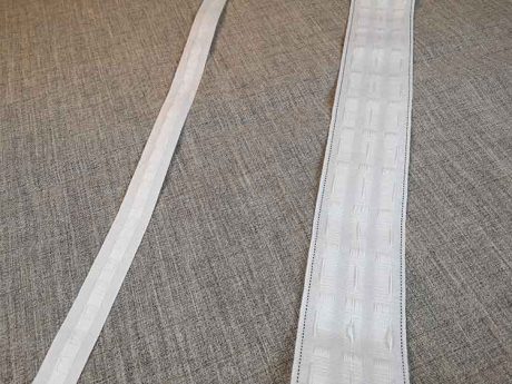 Curtain tape (for use with hooks)