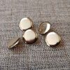 Plain metal blazer buttons