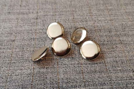 Plain metal blazer buttons