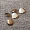 Plain metal blazer buttons