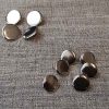 Plain metal blazer buttons