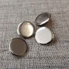 Plain metal blazer buttons