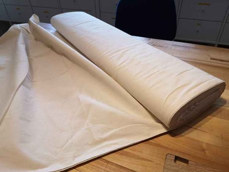 Pre-washed, unbleached calico, 100% cotton