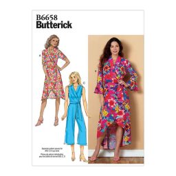 B6658 Misses' Dress, Jumpsuit and Sash