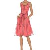 B6674 Misses' Dress, Sash and Bag