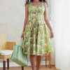 B6674 Misses' Dress, Sash and Bag