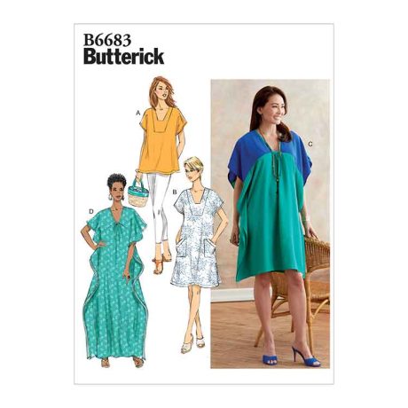 B6683 Misses' Tunic and Caftan