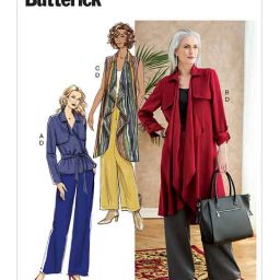 B6717 Misses' Jacket, Sash, Coat, Vest, & Pants