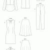 B6718 Misses' Jacket, Dress, Top, Skirt, & Pants