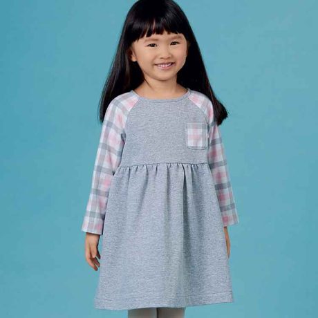 S8998 Children's Easy-To-Sew Sportswear Dress, Top, Pants