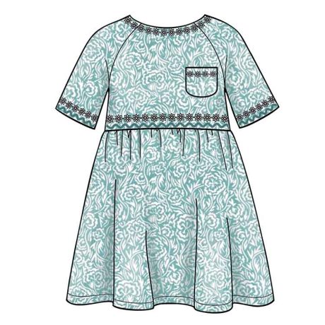 S8998 Children's Easy-To-Sew Sportswear Dress, Top, Pants