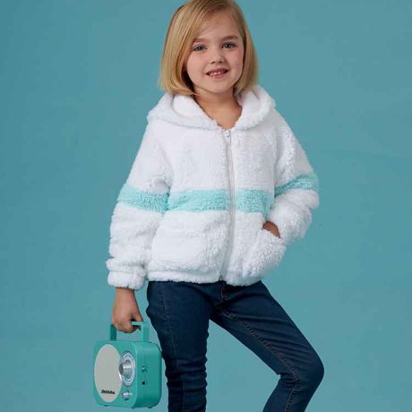 S8999 Children's and Girls' Knit Hooded Jacket