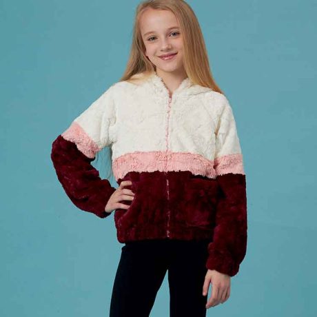 S8999 Children's and Girls' Knit Hooded Jacket