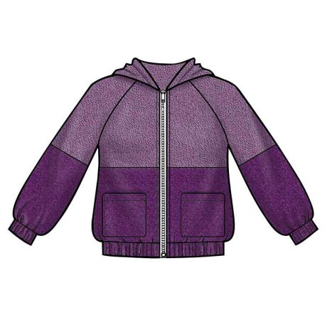 S8999 Children's and Girls' Knit Hooded Jacket