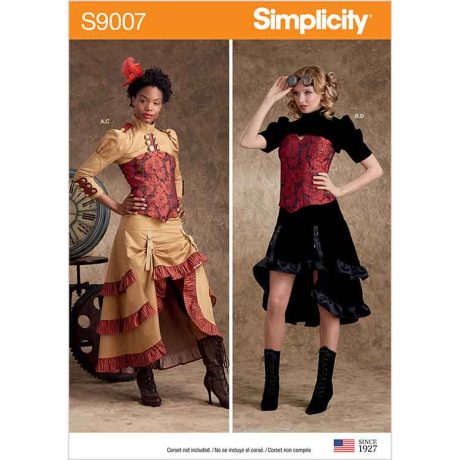 S9007 Misses' Steampunk Costumes