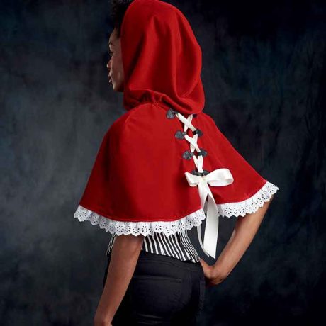 S9008 Misses' Cape with Tie Costumes