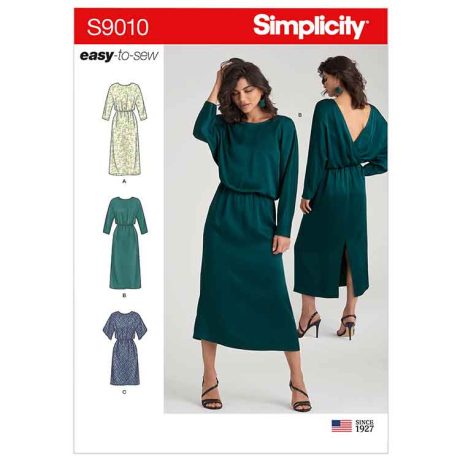 S9010 Misses' Dresses with Length Variation