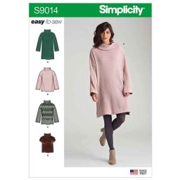 S9014 Misses' Knit Tops with Variations