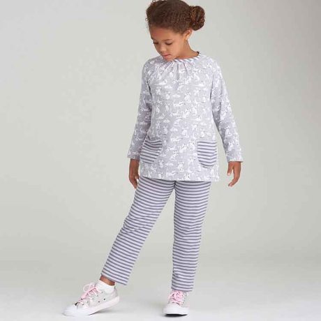 S9025 Children's Tops & Knit Leggings