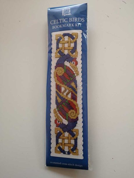"Celtic Birds" bookmark cross-stitch embroidery kit