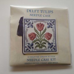 "Delft Tulip" needlecase cross-stitch embroidery kit