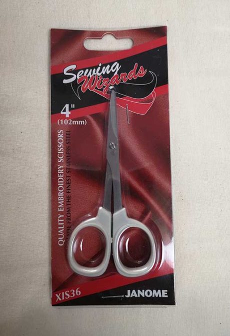 Janome 4" (10cm) embroidery scissors