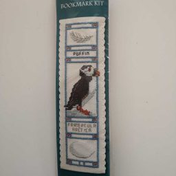 "Puffin" bookmark cross-stitch embroidery kit