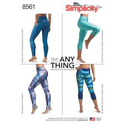 Simplicity Pattern 8561 Womens Leggings