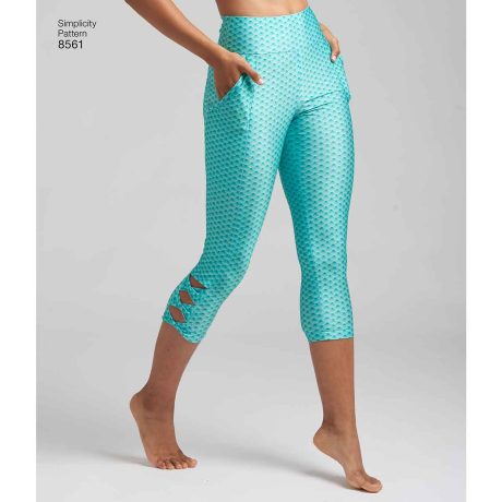 Simplicity Pattern 8561 Womens Leggings