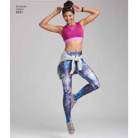 Simplicity Pattern 8561 Womens Leggings