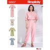 S8907 Misses' Jumpsuit, Romper, Dresses, and Belt