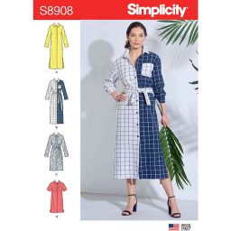 S8908 Misses' Shirt Dress