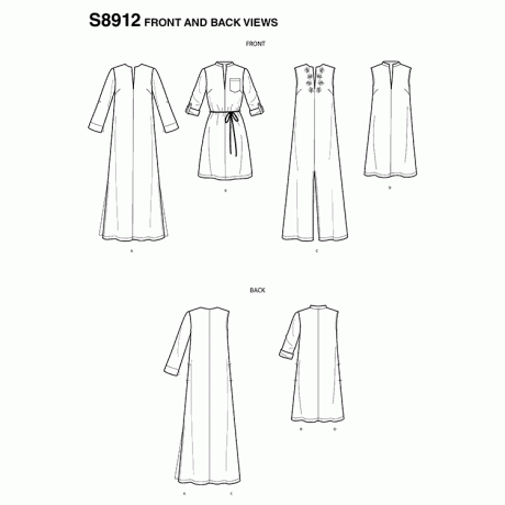 S8912 Misses' Dresses