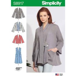S8917 Misses' Jackets and Vest