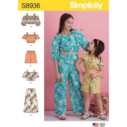 S8936 Children's and Girl's Tops, Pants and Shorts