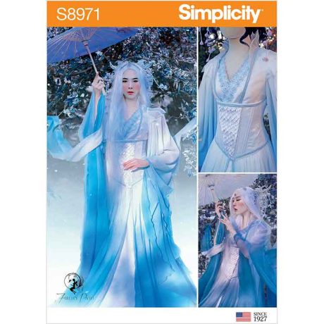 S8971 Misses' Fantasy Costume.