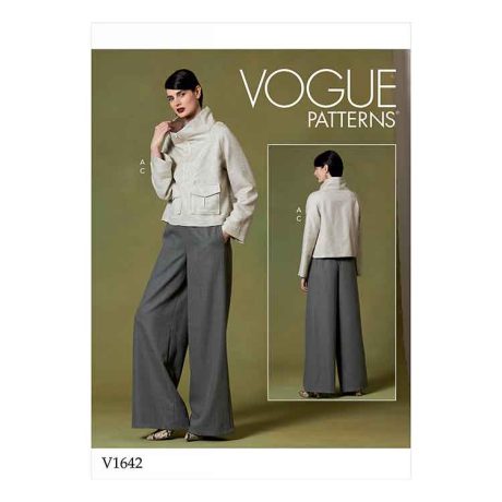 V1642 Misses' Top and Pants