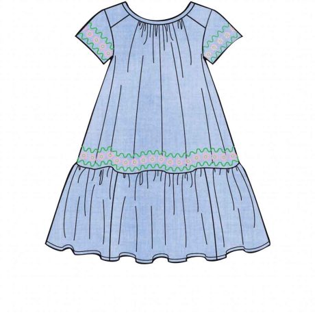 S8935 Children's Dresses - Image 8