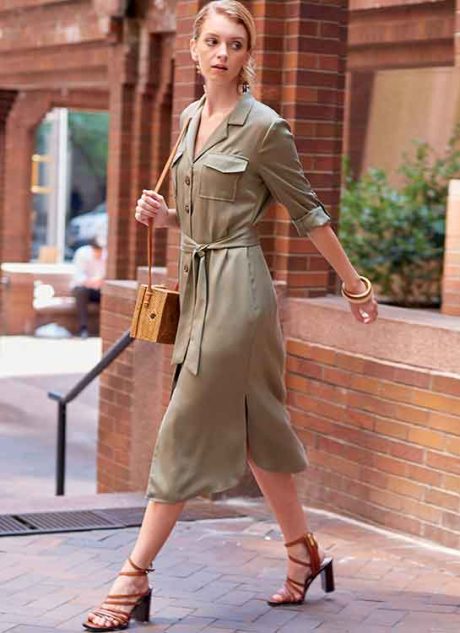 M8031 Misses'/Misses' Petite Dresses & Belt - Image 3
