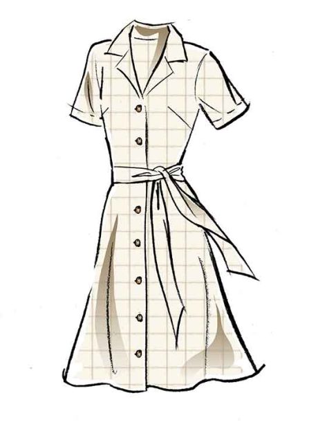 M8031 Misses'/Misses' Petite Dresses & Belt - Image 4
