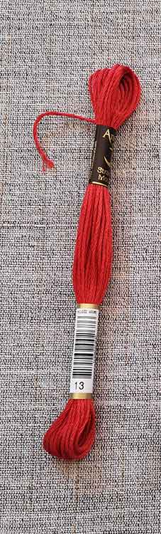 Anchor Stranded Cotton, 8m skein (reds)