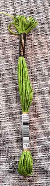 Anchor Stranded Cotton, 8m skein (greens #1)