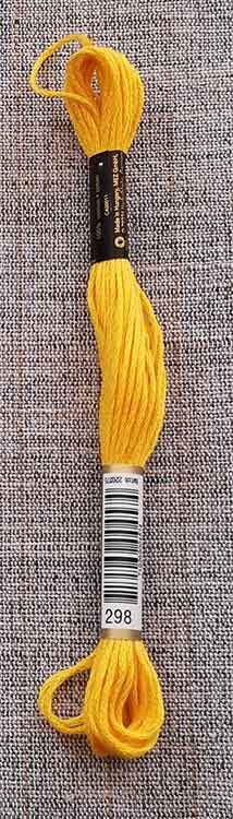 Anchor Stranded Cotton, 8m skein (yellows)