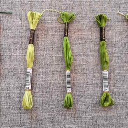 Anchor Stranded Cotton, 8m skein (greens #1)
