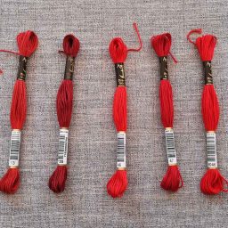 Anchor Stranded Cotton, 8m skein (reds)