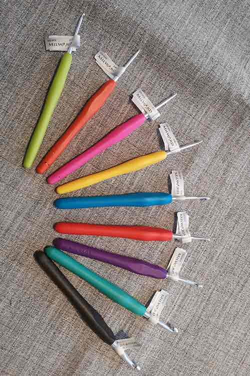 Milward soft grip crochet hooks, 14cm - Sew Irish