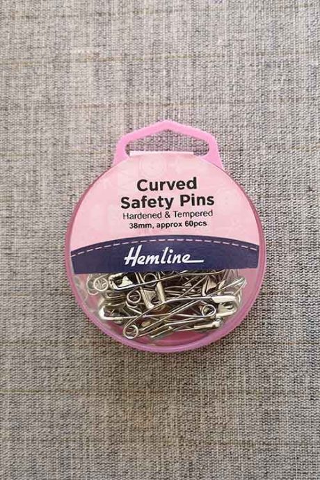 Curved safety pins (38mm)